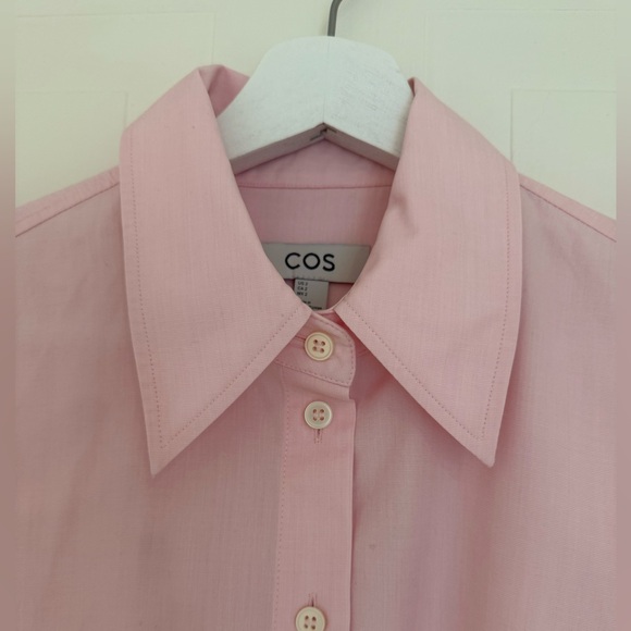 COS relaxed short-sleeved pink cotton shirt - Picture 5 of 5